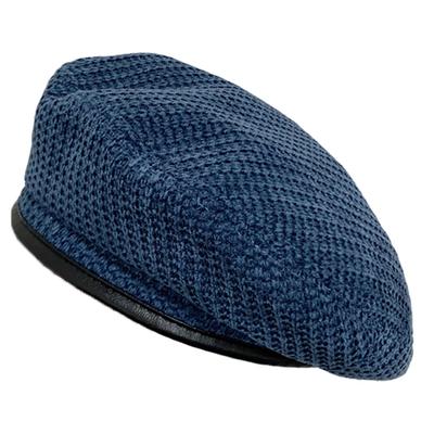 Béret CZ341 [Crocs de Loup Blanc] Chapeau, Automne/Hiver, Simple, Mignon, Élégant, Élégant, Moelleux, Femme, (Marine)