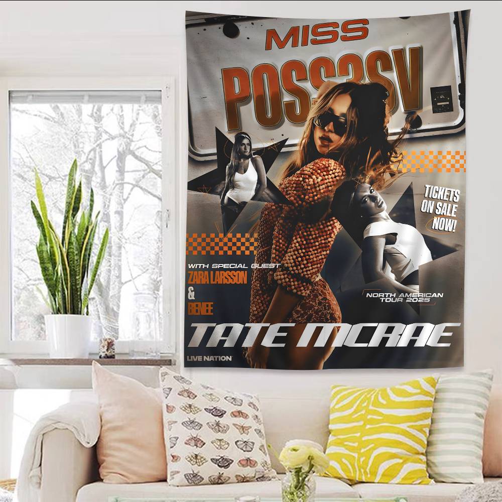Singer TTate MMcRae SO CLOSE TO WHAT Hanging Bohemian Tapestry Hanging Tarot Hippie Wall Rugs Dorm Japanese Tapestry
