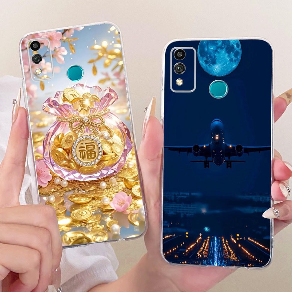 Transparent Cover For Honor 9X Lite Case Cute Fashion Butterfly Funny Painted Casing For Honor JSN-L21 JSN-L22 JSN-L23