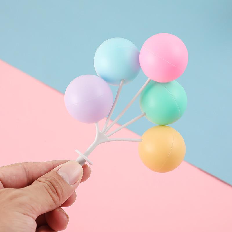 Topper Colorato per Torta Palloncino Macaron per Feste di Compleanno
