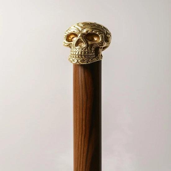Handmade Victorian Steampunk Walking Cane: Gothic High Roller Style
