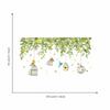 Wall Stickers Featuring Natural Green and PVC DIY Wall Sticker Removable Wallpaper Stylish Living Wall Wall Wall Wall Square Rental Houseplants,
