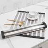 Foldable Sink Drain Rack Detachable Collapsible Stainless Steel Drain Rack Space Saving Heat Resistant KitchenDrying Basket