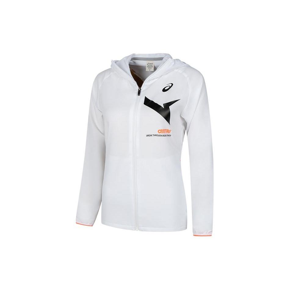 (WMNS) ASICS AIM-TRG Dry Cloth Hoodie Jacket  Brilliant White  Women s 2032C973-100 M