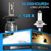 H7 Cooling System 30000LM Car LED Headlight Bult in Driver High Quality 3570 CSP Chips LED Bulbs No Copper Tube