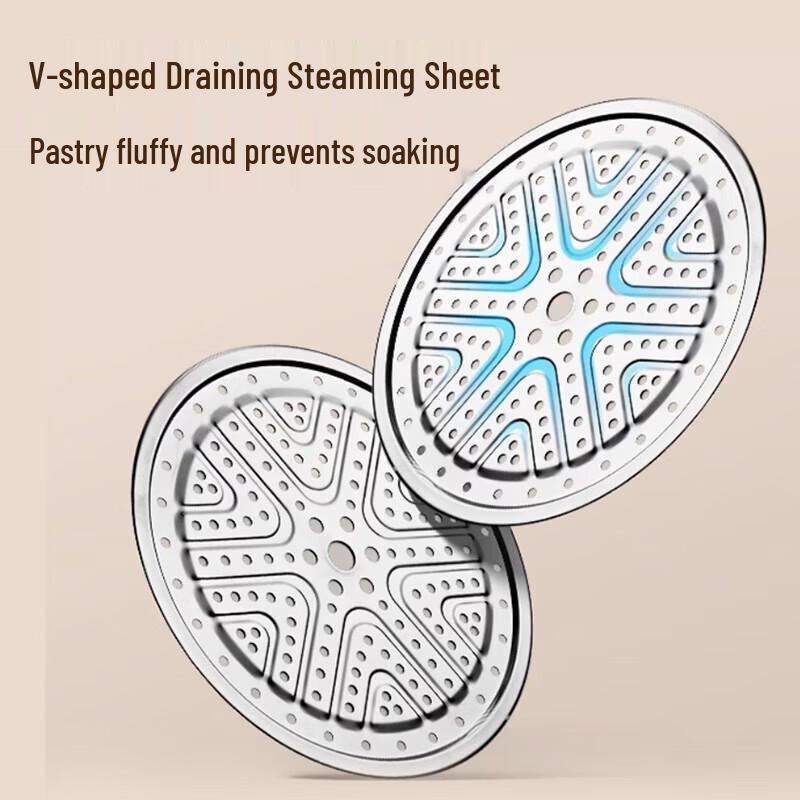 ASD 3-Layer 304 Stainless Steel Steamer & Soup Pot