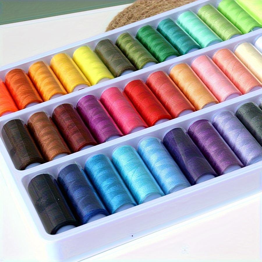 39-Color Sewing Thread Set, 182.88 Meter Each, High-Strength Polyester, Colorfast, for DIY Sewing Crafts, Essential Hand Sewing Supplies, Mixed Colors