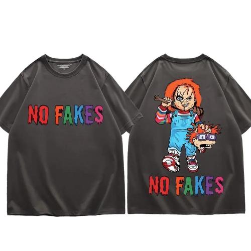 Футболка с рисунком «Ужас без подделки» с рисунком Чака для мужчин и женщин — фото 11