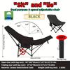 Portable Adjustable Folding Moon Chair for Camping, Fishing & Outdoor Relaxation - Steel Frame, 4-Position Leg Support