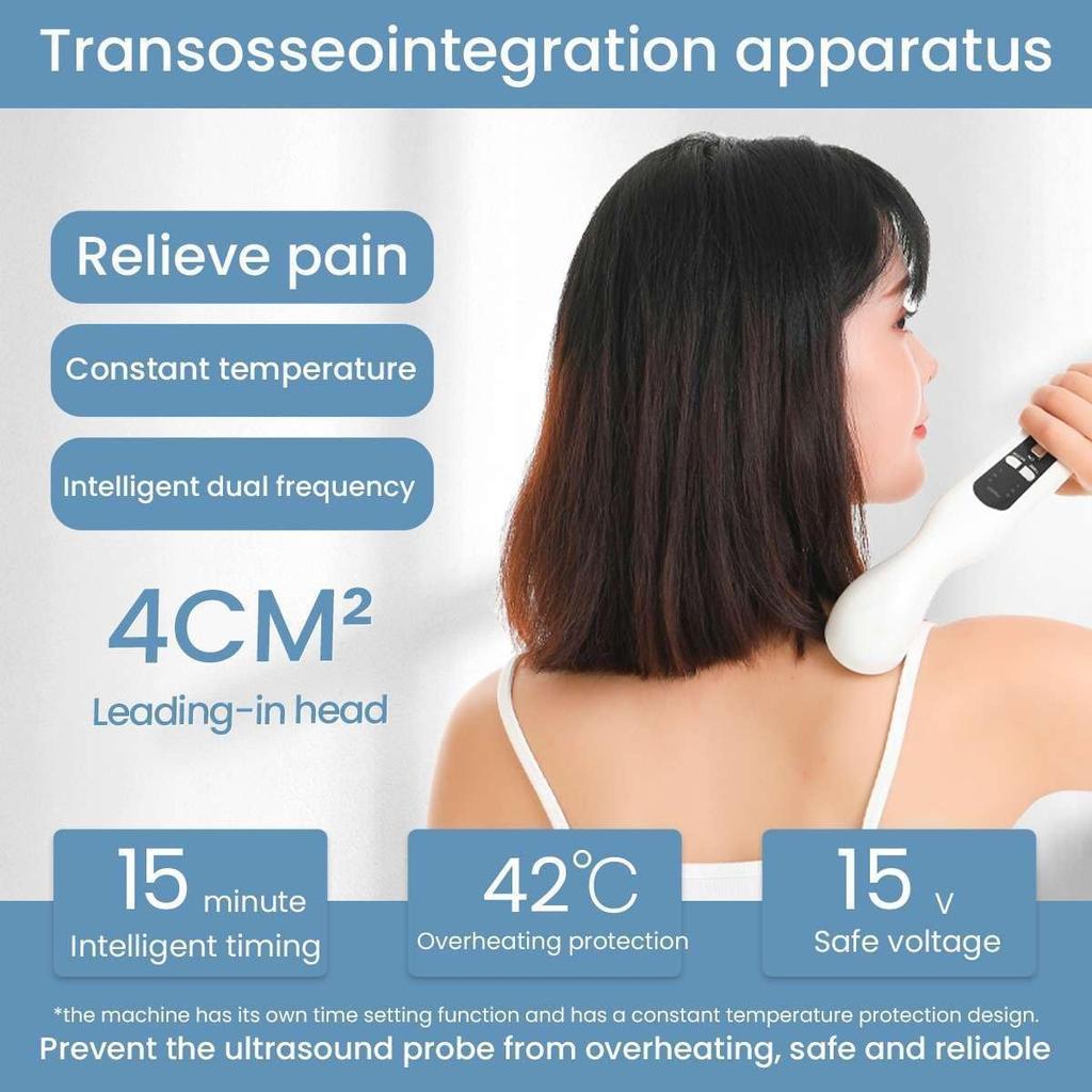 15W Ultrasonic Massager 3 Speeds 27 82 mm Double Depth Massage Muscle Soreness Relief Muscle Care