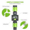Rainpoint Digital Water Flow Meter 3/4" BSP Thread Tap Connector IPX6 LCD Outdoor Garden Hose Water Consumption Flow Rate Tester