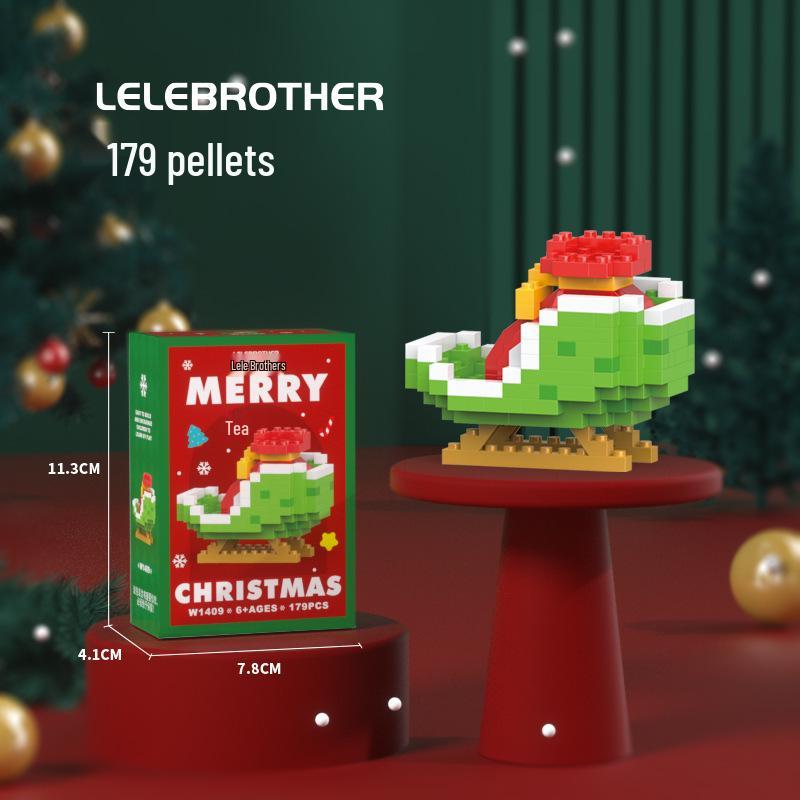Christmas Building Block Toys: Compatible with Lego—Santa Claus, Christmas Tree for Kids