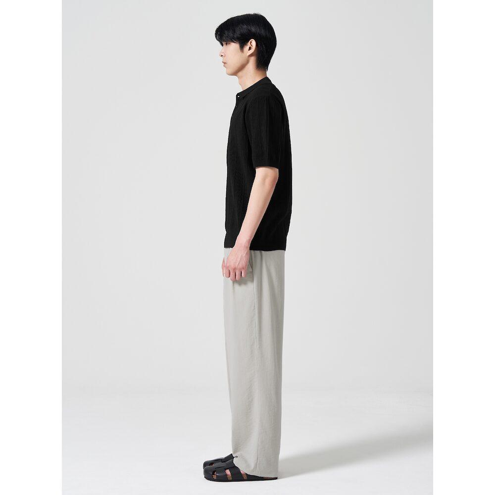 8Seconds Lecture Double-Pleat Wide Slacks Ivory (424721Ly50)