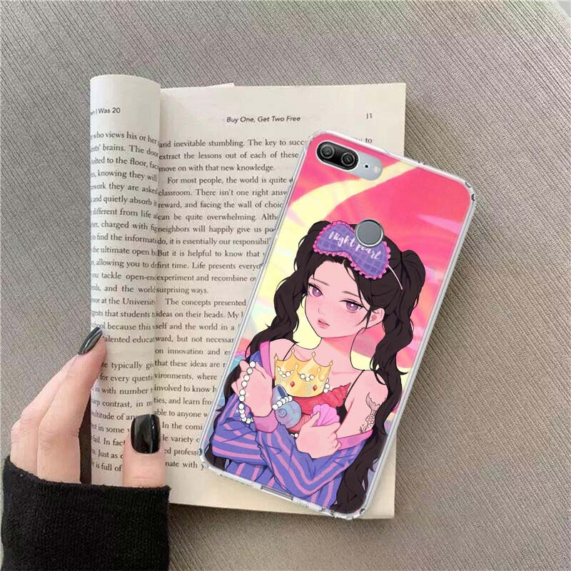 

INS Kawaii Japanese Anime illustration Girl Phone Case For Xiaomi Redmi Note 14 Pro 12 Plus 12S 10 11 Pro 4G 5G 9T 9S 8T 10S 11T Redmi Note 11(11S)4G