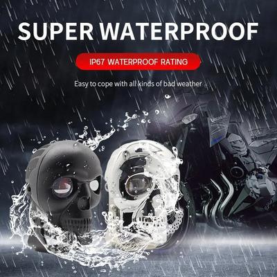 Skull Motorcycle Fog Light LED Auxiliary Light Motorcycle Headlight Spotlight Spotlight Skull Decorative Motorcycle Headlight