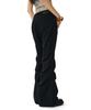 Deketeuumeon Flared Shirring Pants Dcwpt017Black