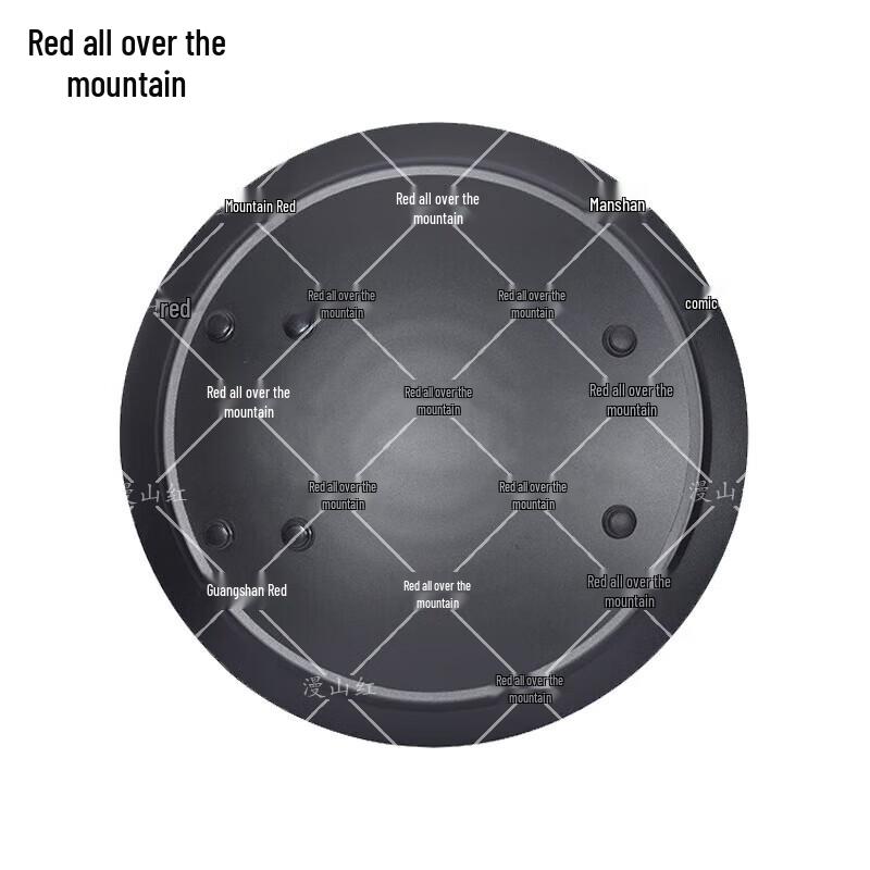 Crimson Round Aluminum Security Shield