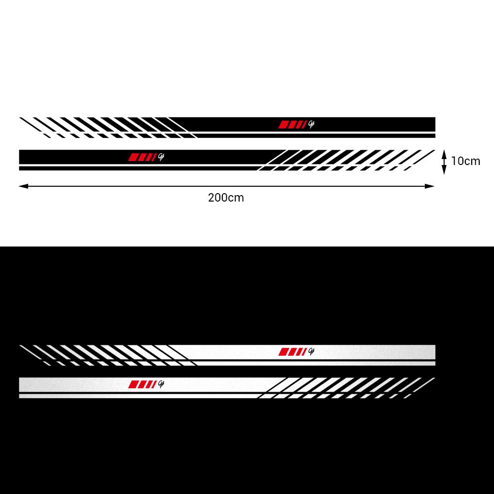 2Pcs Car Styling Body Door Sticker Emblem Decor Auto Accessories For Ford Focus Mustang Mondeo Fiesta Shelby Kuga Edge ST Fusion