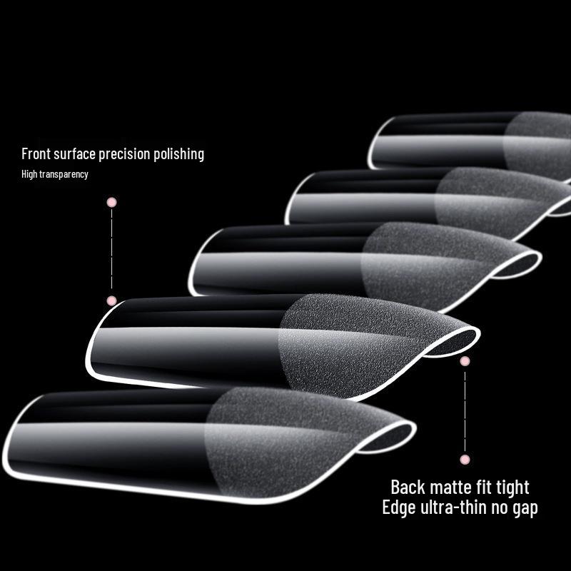 Glossy Semi-Frosted False Nail Art Tips - Boxed, Seamless, Wearable Stickers