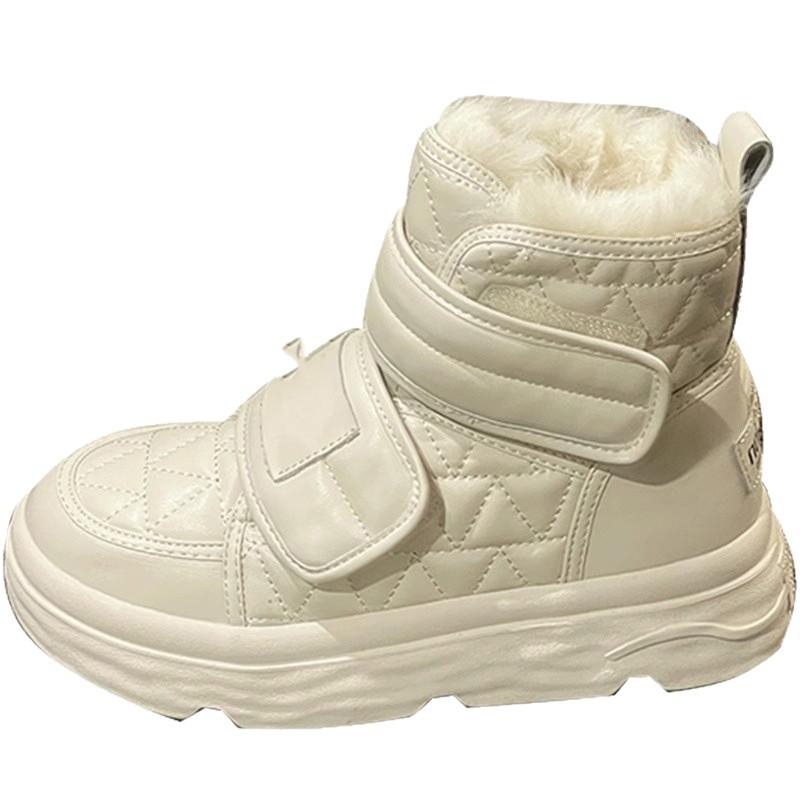 Thick-soled Short Snow Boots Women's 2025 Winter New Outdoor Warm Northeast Large Cotton Shoes Piled Thickened Bread Shoes