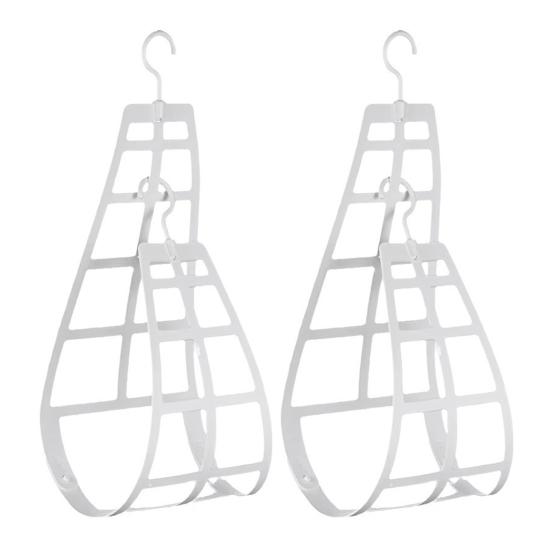 2Pcs Hanging Pillow Drying Racks Strong Load-bearing Adjustable Windproof Bedding Throw Pillows Hanger Plush Doll Dryer Rack