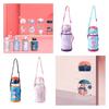 Creative Student Summer Water Bottle With Strap And Straw Leak-proof And Convenient