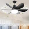 Luce ventilatore da soffitto LED 40W E27 con telecomando per dimmerazione, adatta per soggiorno, studio, uso domestico, 85-265V