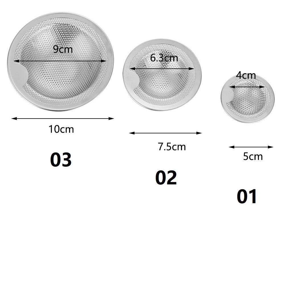 Kitchen Stainless Steel Mesh Shape Sink Strainer Drain Filter Washbasin Bathroom Toilet Plumbing Floor Drain Sewer Sink Filter