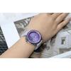 SEIKO Business Mechanical Movement Leather Strap Watch Unisex Purple Watch Dial SRPH09K1