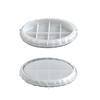 Oval Shape Rock Texture Mirror Surfaces Silicone Mold For Tray Dish Crafting Making Resin Jewelry Organiser Mould