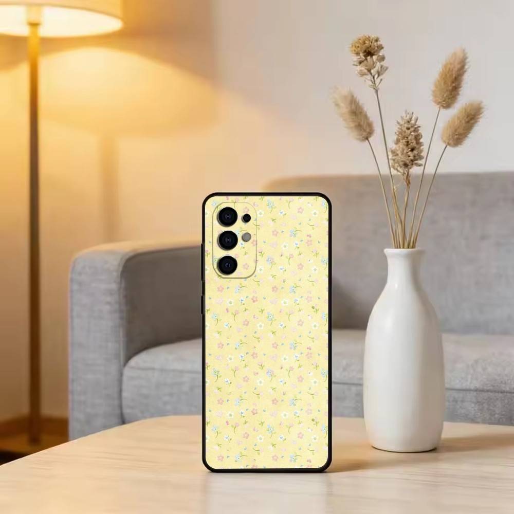 Romantic Floral Phone Case For Samsung S25,S24,S21,S22,S23,S30,Ultra,S20,Plus,Fe,Lite,Note,10,Black Cover