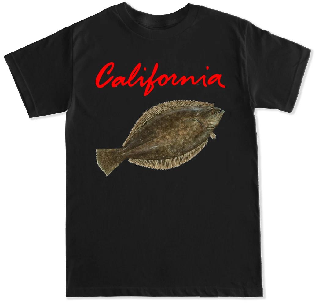 

California Halibut Coast Sport Fish Fishing Game Wild Life Boat Shirt Tank Top M