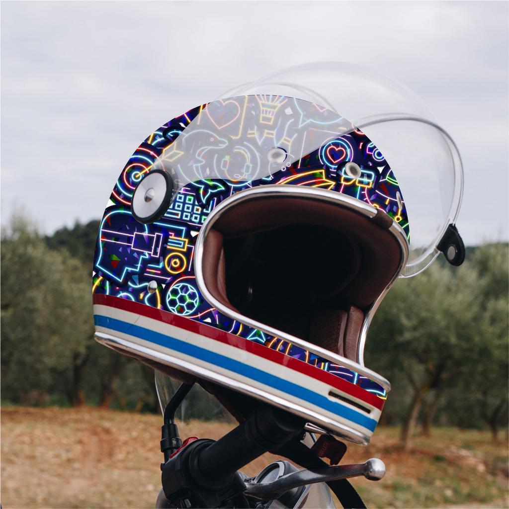 Neon Stickers 50 Holographic Flash Bicycle Motorcycle Helmet Guitar DIY Laser Stickers