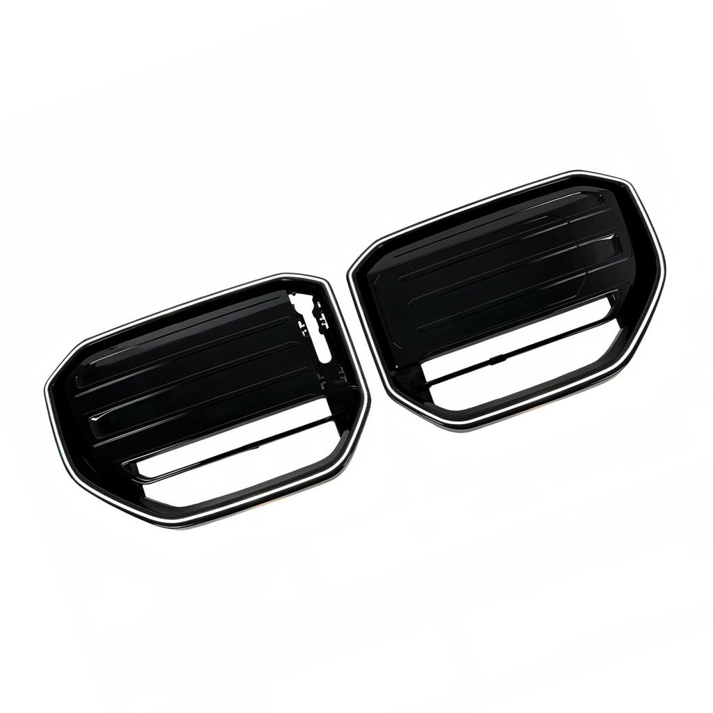 M50-Style Front Bumper Grill Grille Fit BMW X3 G45 2025+ Black W/LED Light