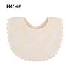Korean Style Toddler Kids Lace Floral Bibs Cute Hollow Out False Collar Children Clothes Accessiory Pure Color Baby Girls Cotton