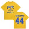 Briar Hockey Graham 44 T-Shirts Briar University Außerhalb des Campus TV-Serie T-Shirt Herren Damen Kleidung Baumwolle T-Shirt