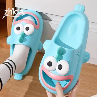 ZHIDA Cartoon Hausschuhe Damen Herren Sommerschuhe Weiches EVA Rutschfest Paar Badezimmer Strand Pantoletten Leicht Duschhausschuhe