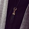Women Fashion Tassel Pendant All Match Long Chain Sweater Necklace Jewelry Gift
