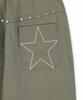 KAIFAI Star Carpenter Pants (Khaki Beige) K25Zc177