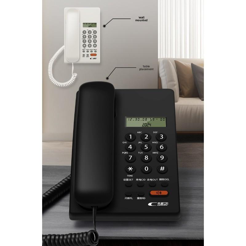 Desktop Landline Telephone Phone With Call Id For Home Office Hotel Applications