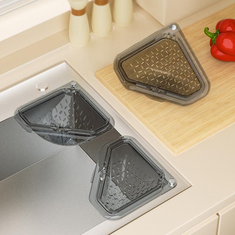 1Pcs Separate Anti-leak Sink Drain Basket Filter Quickly Detachable Openable Bottom Cover Kitchen Sink Filter Strainer Magnetic