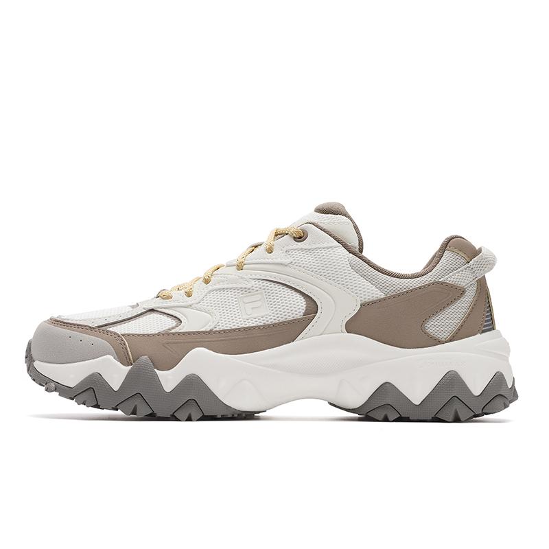 New FILA OAKMONT 2S Ouke Starry 2S Low Top Chunky Sneakers Men's White Brown F12M522120FMP