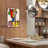 Vintage Metal Tin Sign 8x12 Inch - Abstract Art 2D Decor for Home Kitchen Farm Cafe Bar Garage, Classic Antique Design