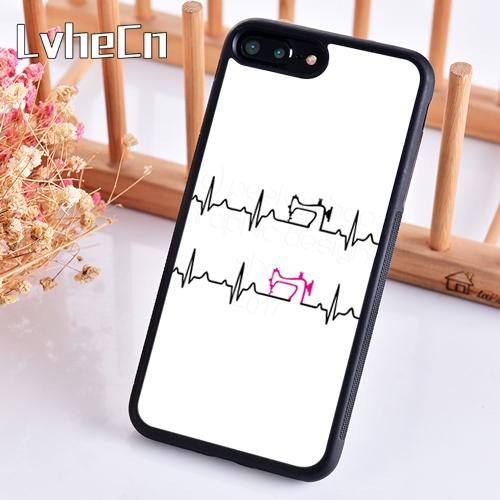 Sewing Machine Pattern phone Case For iPhone 17 Air 14 15 16 13 12 Cover For Apple Pro Max 6S Plus