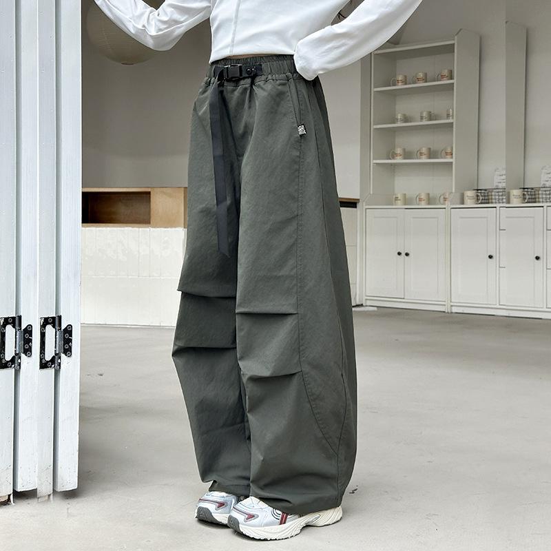 Girls' Casual Loose Cargo Pants - Spring/Autumn Fashionable Trousers for Big Girls