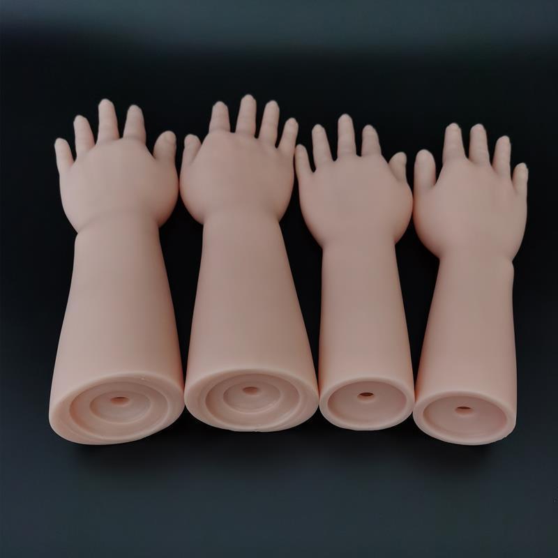 Flexible Joint Silicone Female Hand Model Realistic Lifelike Fake Hand for Manicure Display Tattoo Training