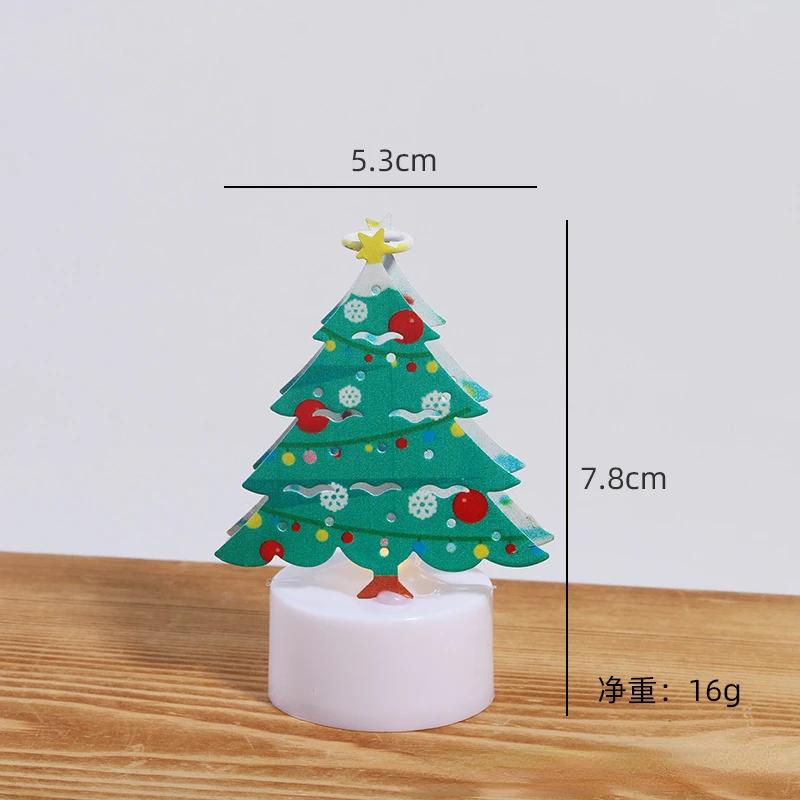 Christmas LED Light Snowman Santa House Luminous Cabin Merry Christmas Decor for Home Xmas Tree Ornaments Kids Gifts New Year