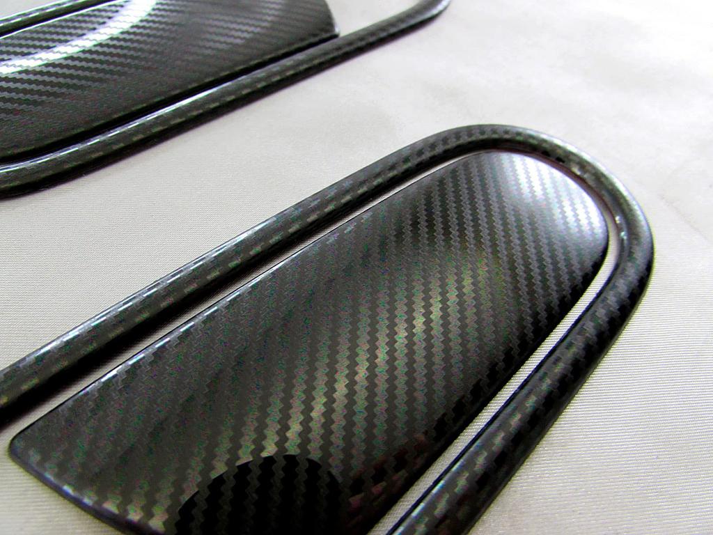 BRIGHTZ S660 JW5 Stainless Steel Door Handle Cover Knob Plate Set Carbon Style W W5 5 S 660 [DHC-NOBU-428]