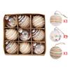 Christmas Tree Balls 9pcs 8cm Big Christmas Ball Multicolor Ball Decorations Christmas Tree Ornaments Set for Home Party