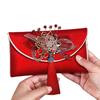 Spring Festival Brocade Red Envelope New Year Blessing Words New Year Money Bag  Lady Girls Women
